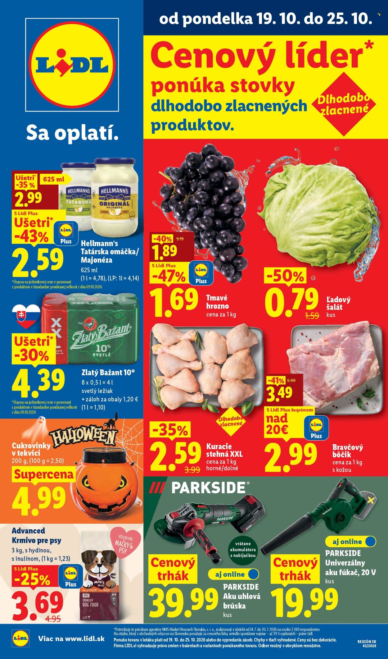 Leták Lidl - 19.10.2026 - 25.10.2026. Strana 1