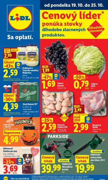 Leták Lidl - 19.10.2026 - 25.10.2026.