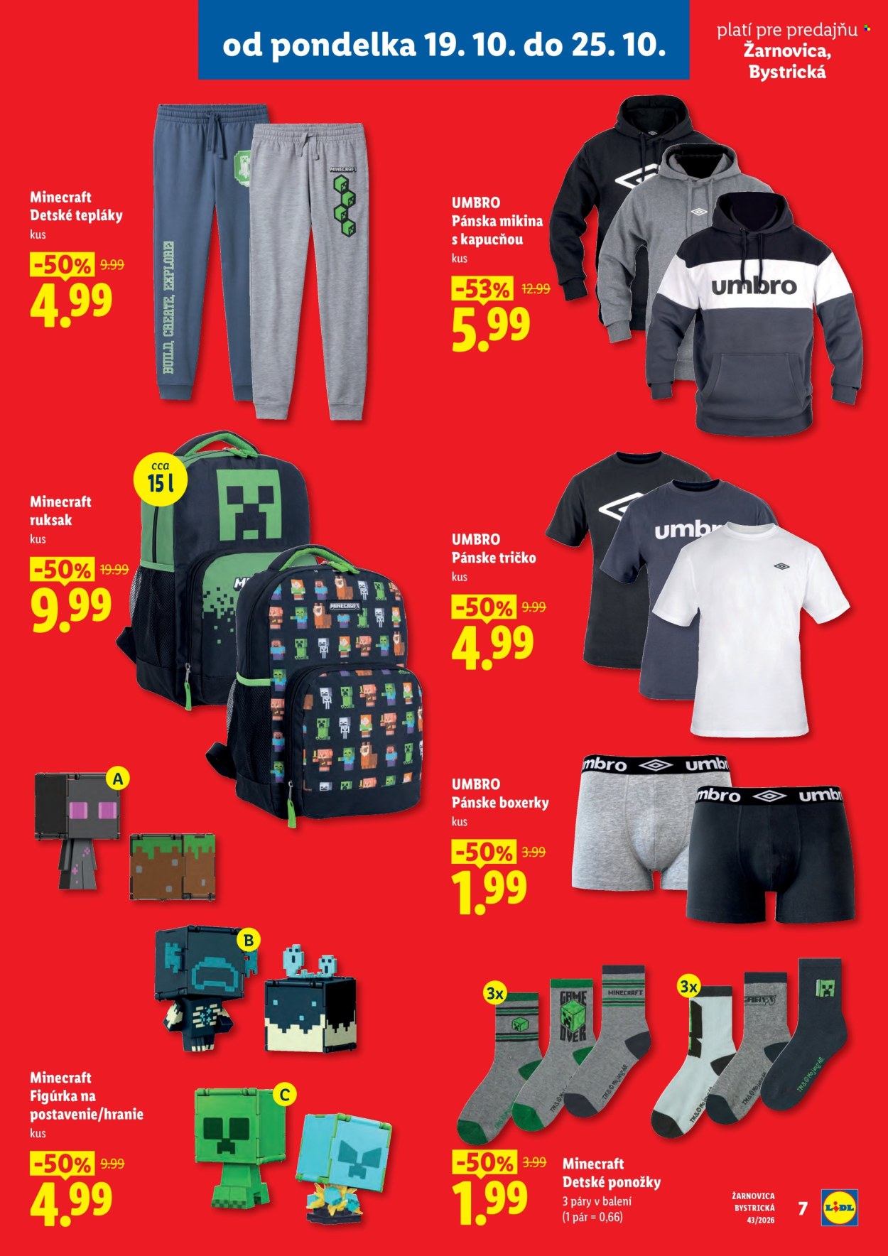 Leták Lidl - 19.10.2026 - 25.10.2026. Strana 7