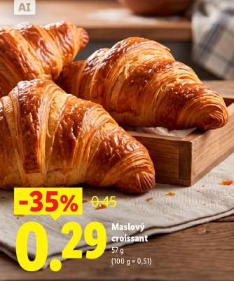 Maslový croissant