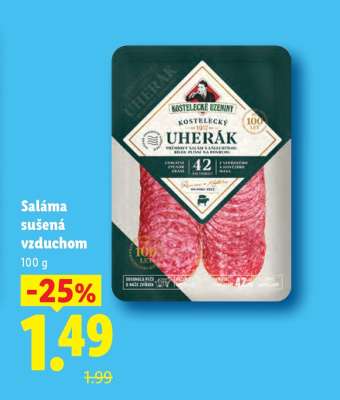 Saláma sušená vzduchom