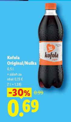 Kofola Original, Nulka