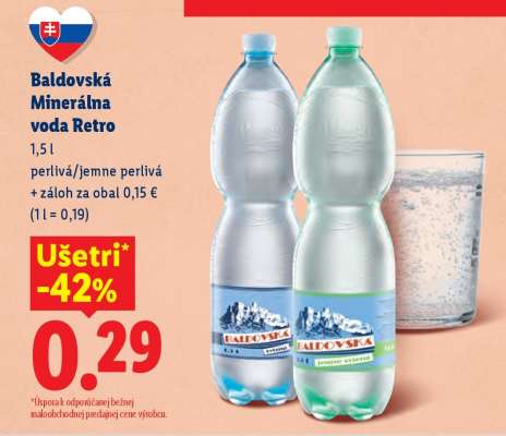 Baldovská Minerálna voda Retro