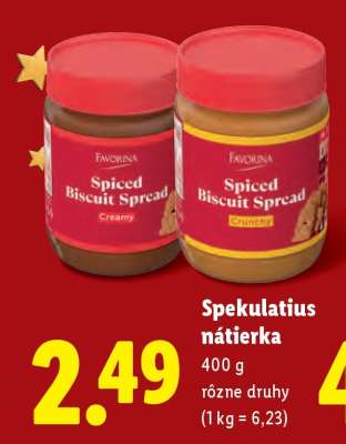 Spekulatius nátierka