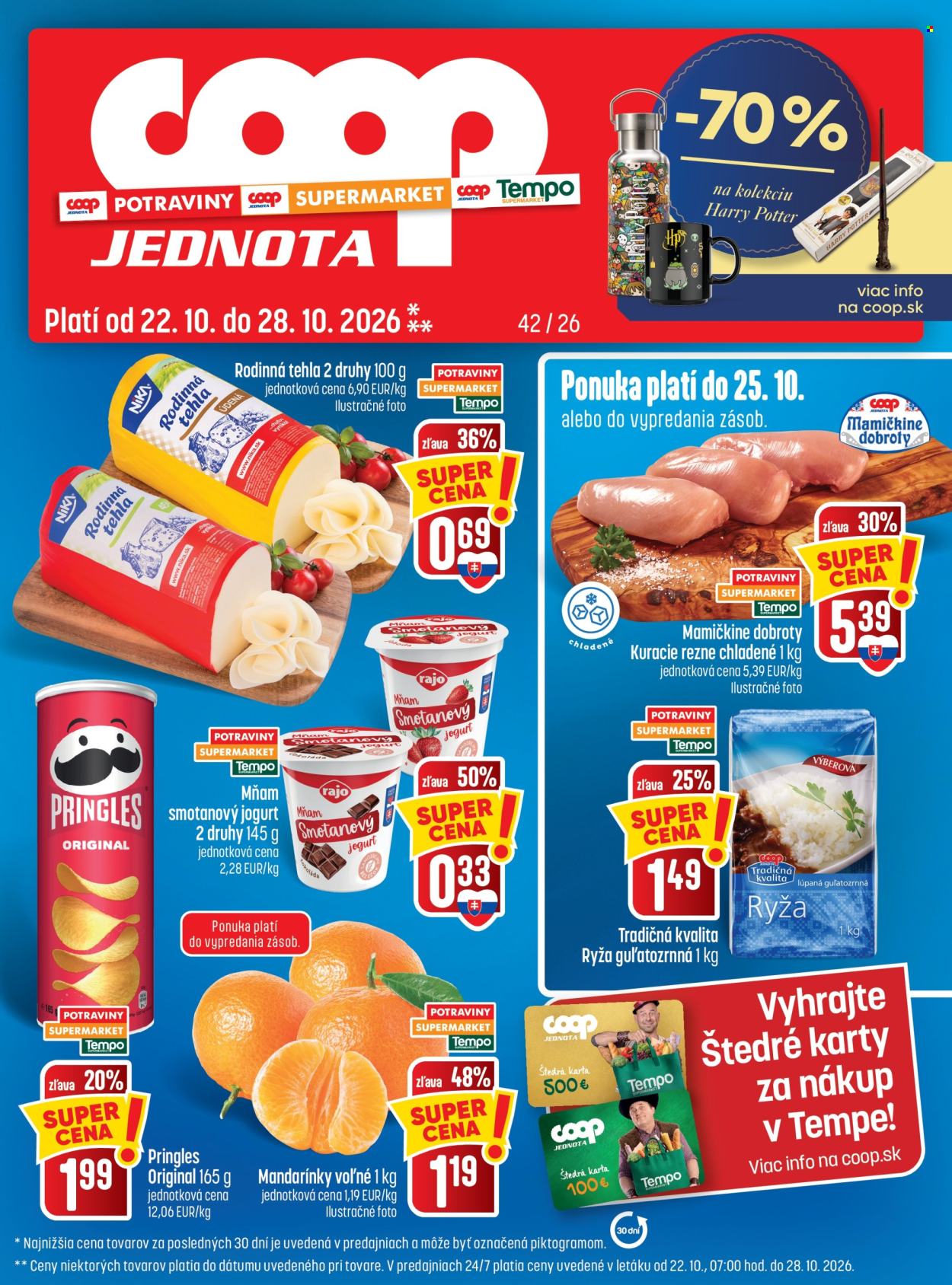 Leták COOP Jednota - 22.10.2026 - 28.10.2026. Strana 1