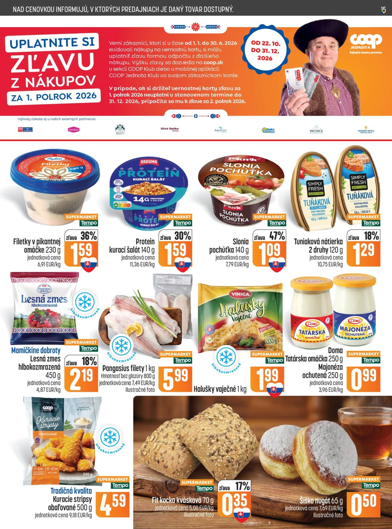 Leták COOP Jednota - 22.10.2026 - 28.10.2026. Strana 15