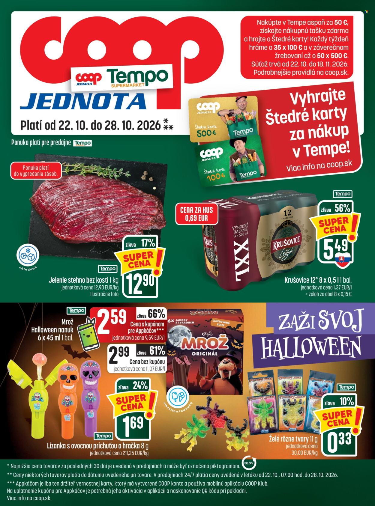 Leták COOP Jednota - 22.10.2026 - 28.10.2026. Strana 25