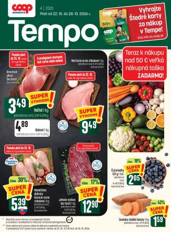 Leták COOP Jednota - 22.10.2026 - 28.10.2026.
