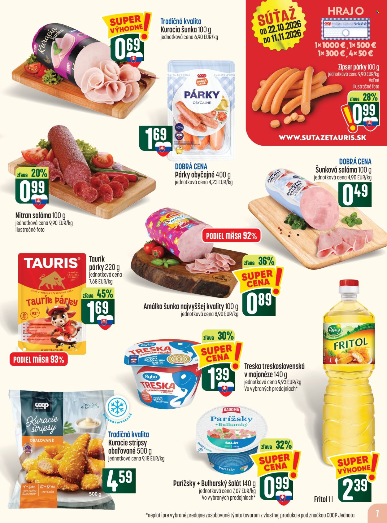 Leták COOP Jednota - 22.10.2026 - 28.10.2026. Strana 7