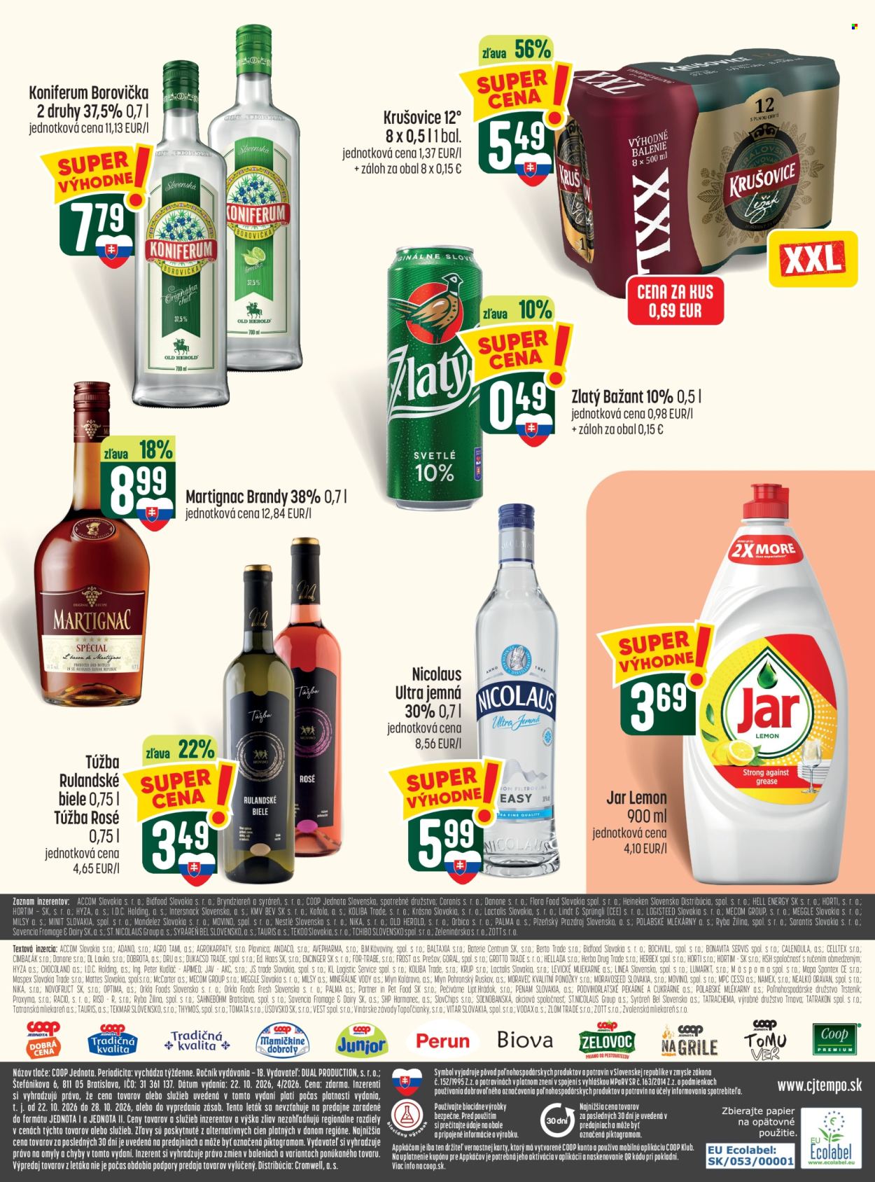 Leták COOP Jednota - 22.10.2026 - 28.10.2026. Strana 15