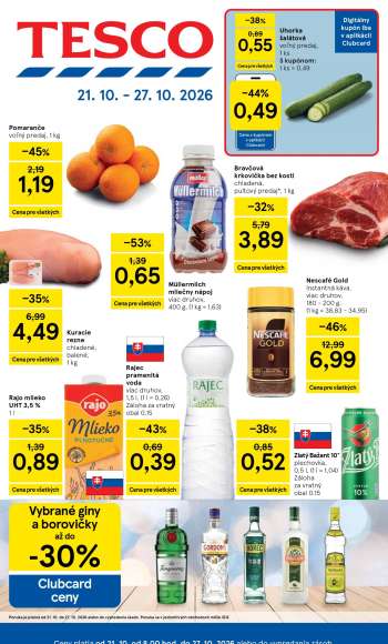 Leták TESCO - 21.10.2026 - 27.10.2026.