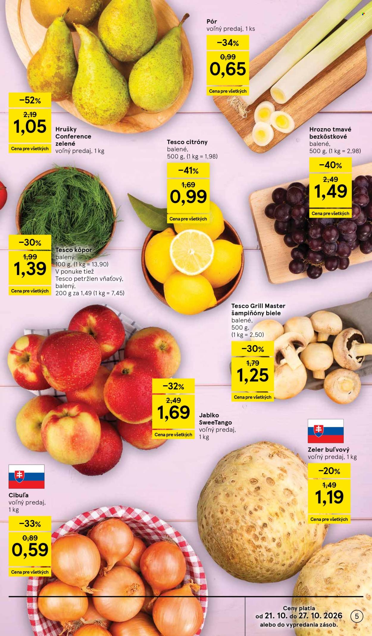 Leták TESCO - 21.10.2026 - 27.10.2026. Strana 5