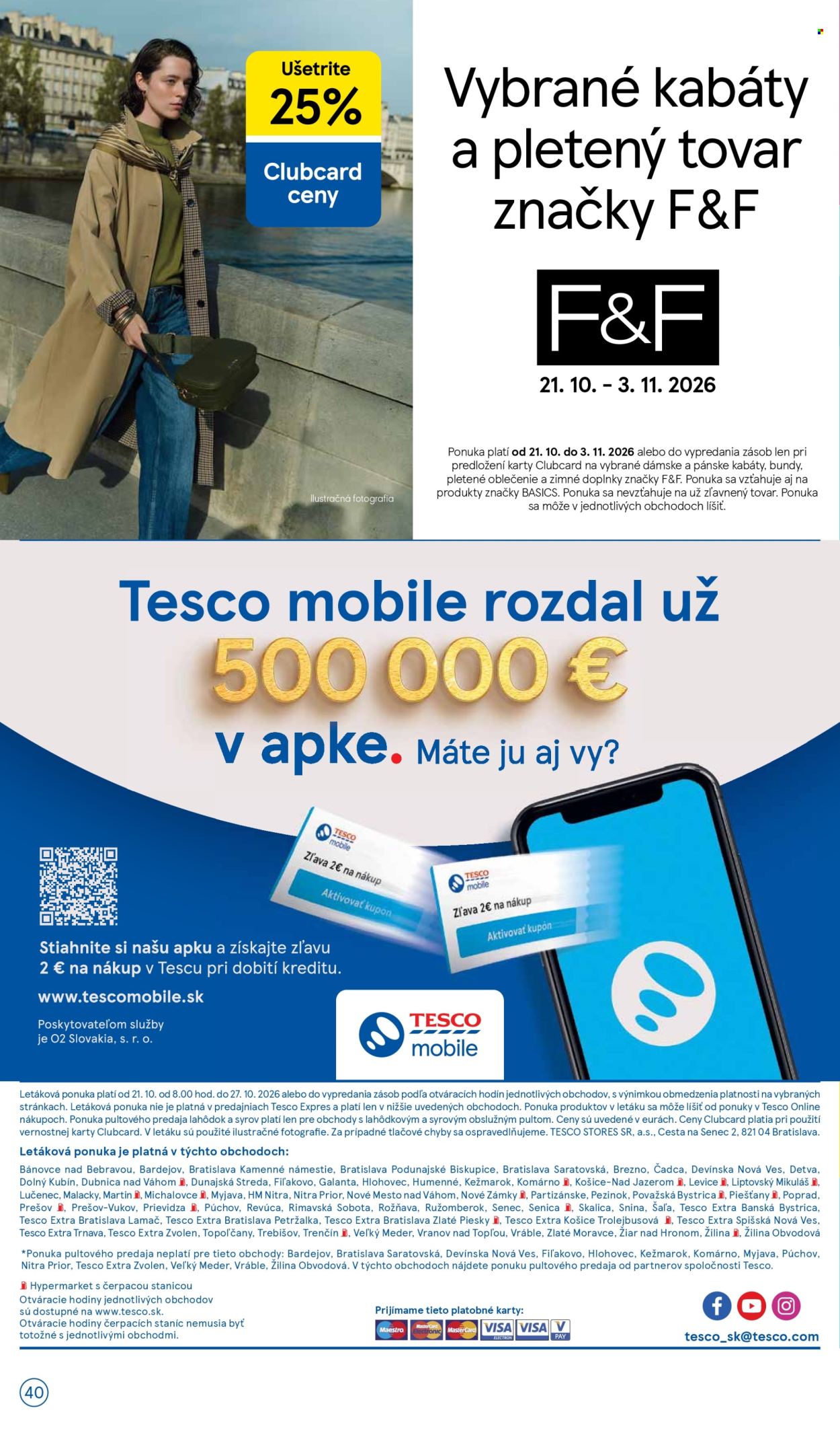 Leták TESCO - 21.10.2026 - 27.10.2026. Strana 40