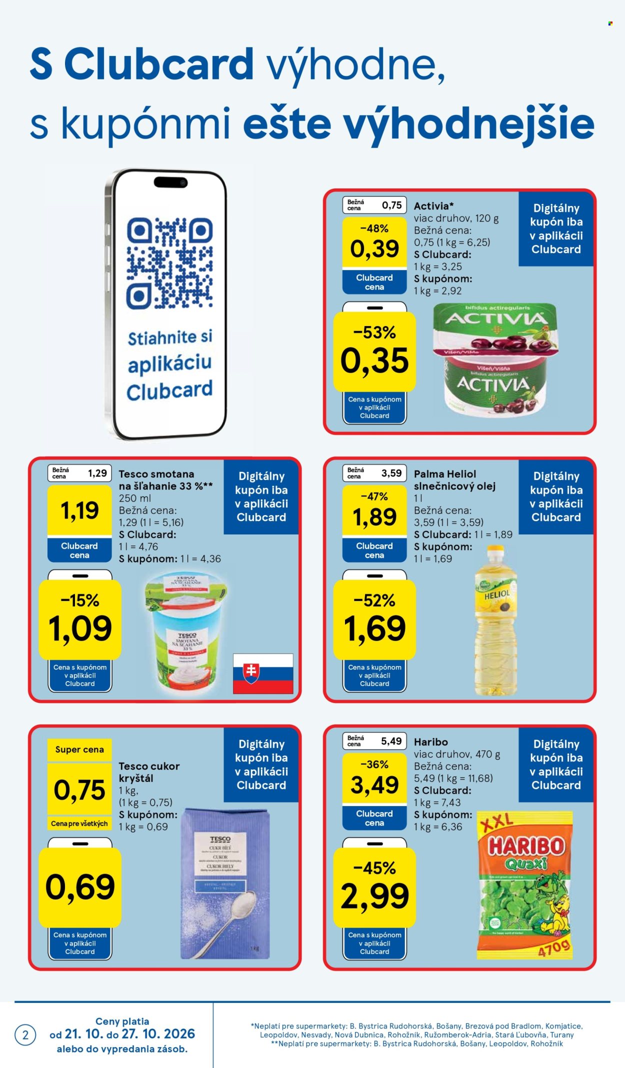 Leták TESCO supermarket - 21.10.2026 - 27.10.2026. Strana 2