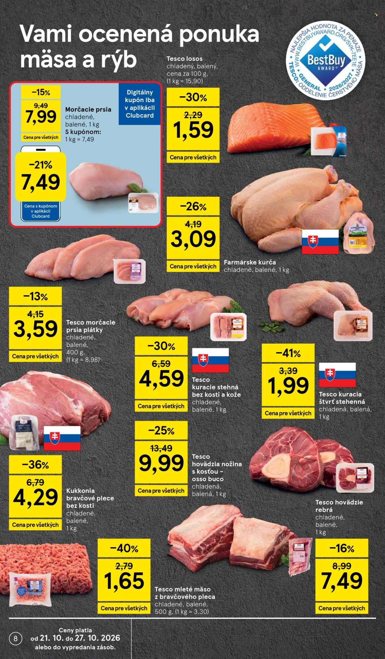 Leták TESCO supermarket - 21.10.2026 - 27.10.2026. Strana 8