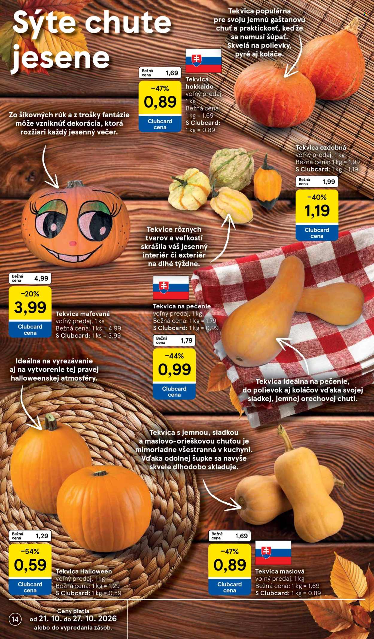 Leták TESCO supermarket - 21.10.2026 - 27.10.2026. Strana 14