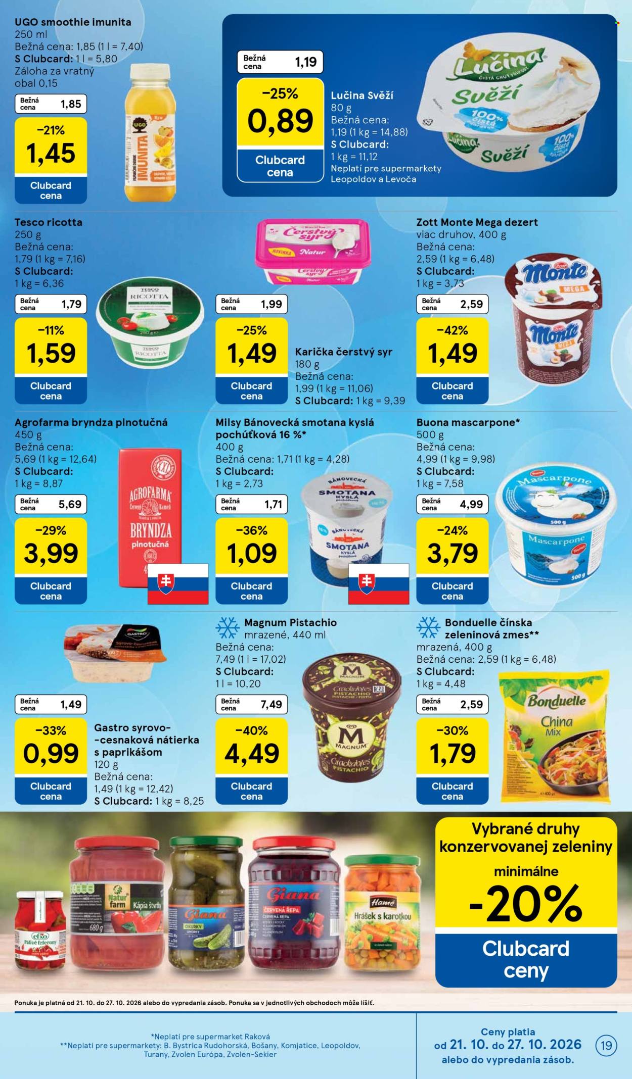 Leták TESCO supermarket - 21.10.2026 - 27.10.2026. Strana 19