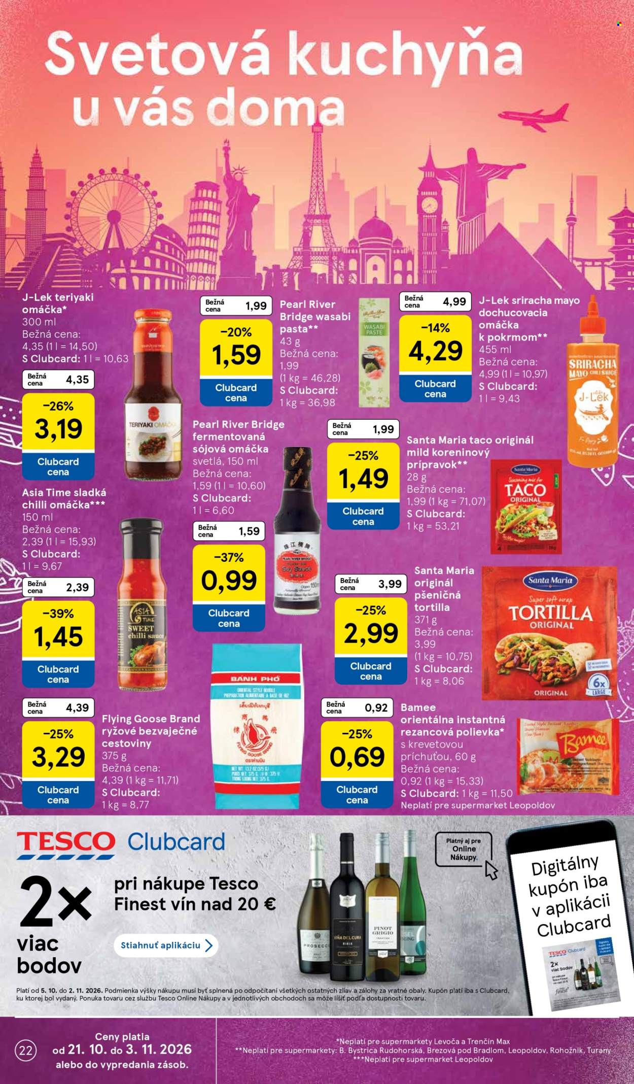 Leták TESCO supermarket - 21.10.2026 - 27.10.2026. Strana 22