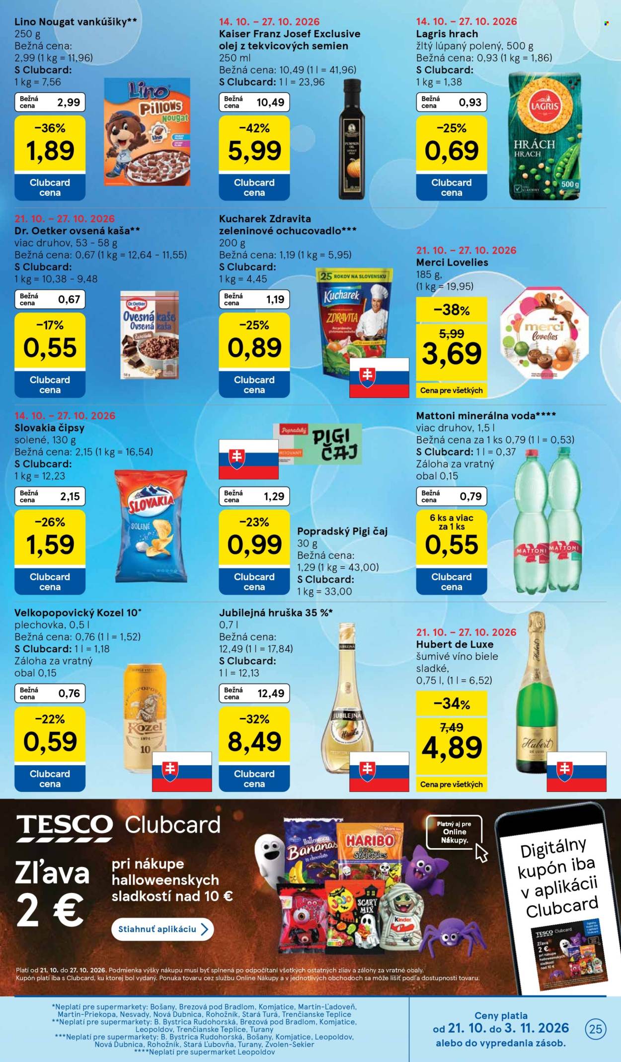 Leták TESCO supermarket - 21.10.2026 - 27.10.2026. Strana 25