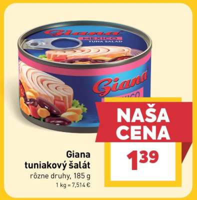 Giana tuniakový šalát