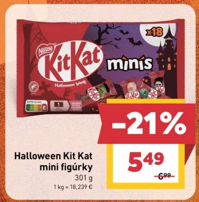 Halloween Kit Kat mini figúrky