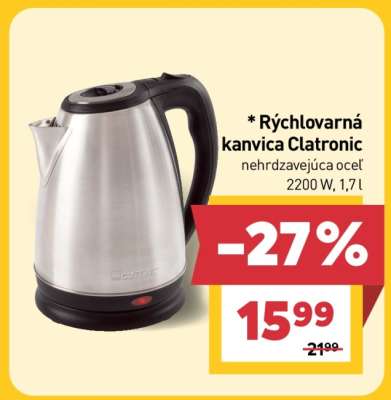 Rýchlovarná kanvica Clatronic