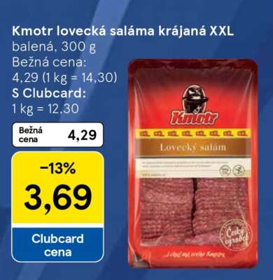 Kmotr lovecká saláma krájaná XXL