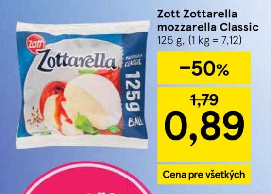 Zott Zottarella mozzarella classic