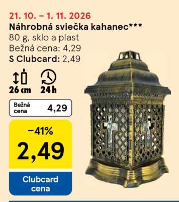 Náhrobná sviečka kahenec