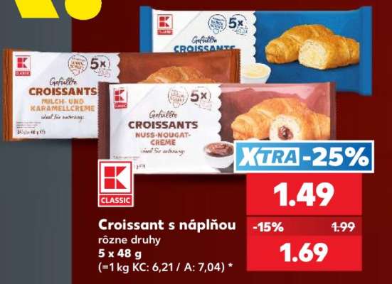 Croissant s náplňou