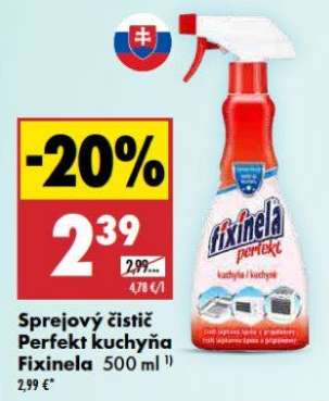 Sprejový čistič Perfekt kuchyňa Fixinela 500 ml