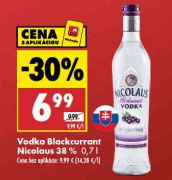 Vodka Blackcurrant Nicolaus 38 % 0,71