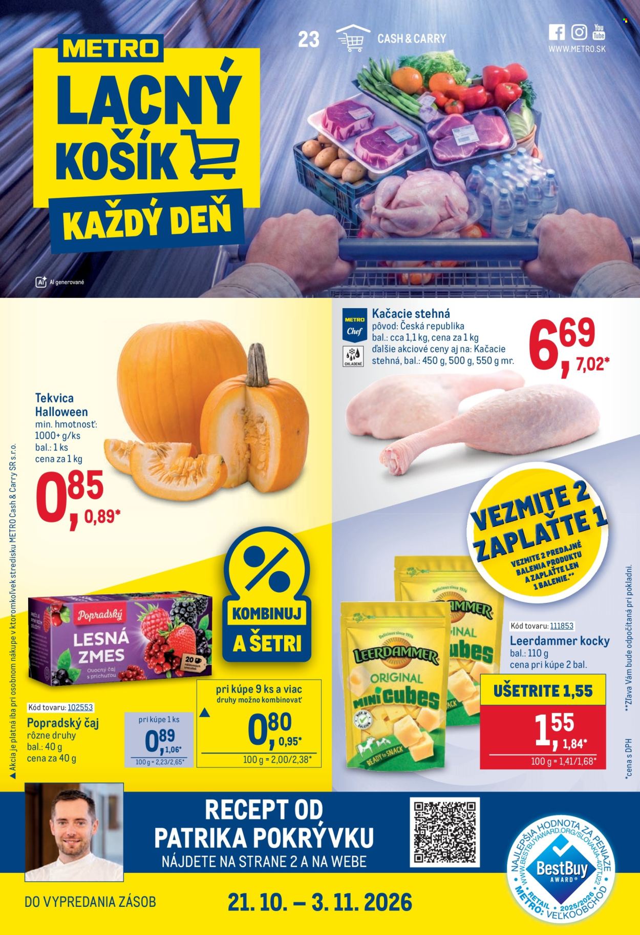 Leták Metro - 21.10.2026 - 3.11.2026. Strana 1