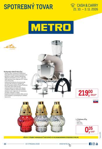 Leták Metro - 21.10.2026 - 3.11.2026.
