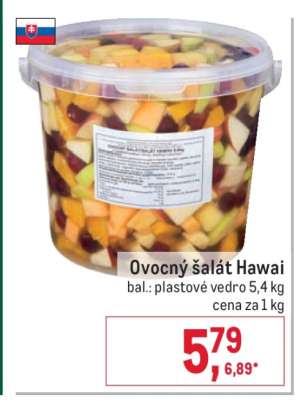 Ovocný šalát Hawai