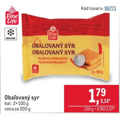 Obaľovaný syr