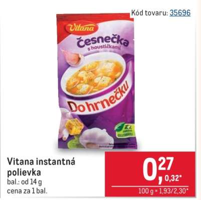 Vitana instantná polievka