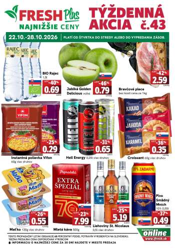 Leták FRESH - 22.10.2026 - 28.10.2026.