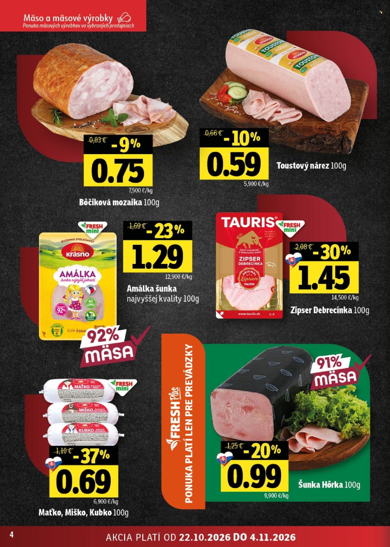 Leták FRESH - 22.10.2026 - 4.11.2026. Strana 4