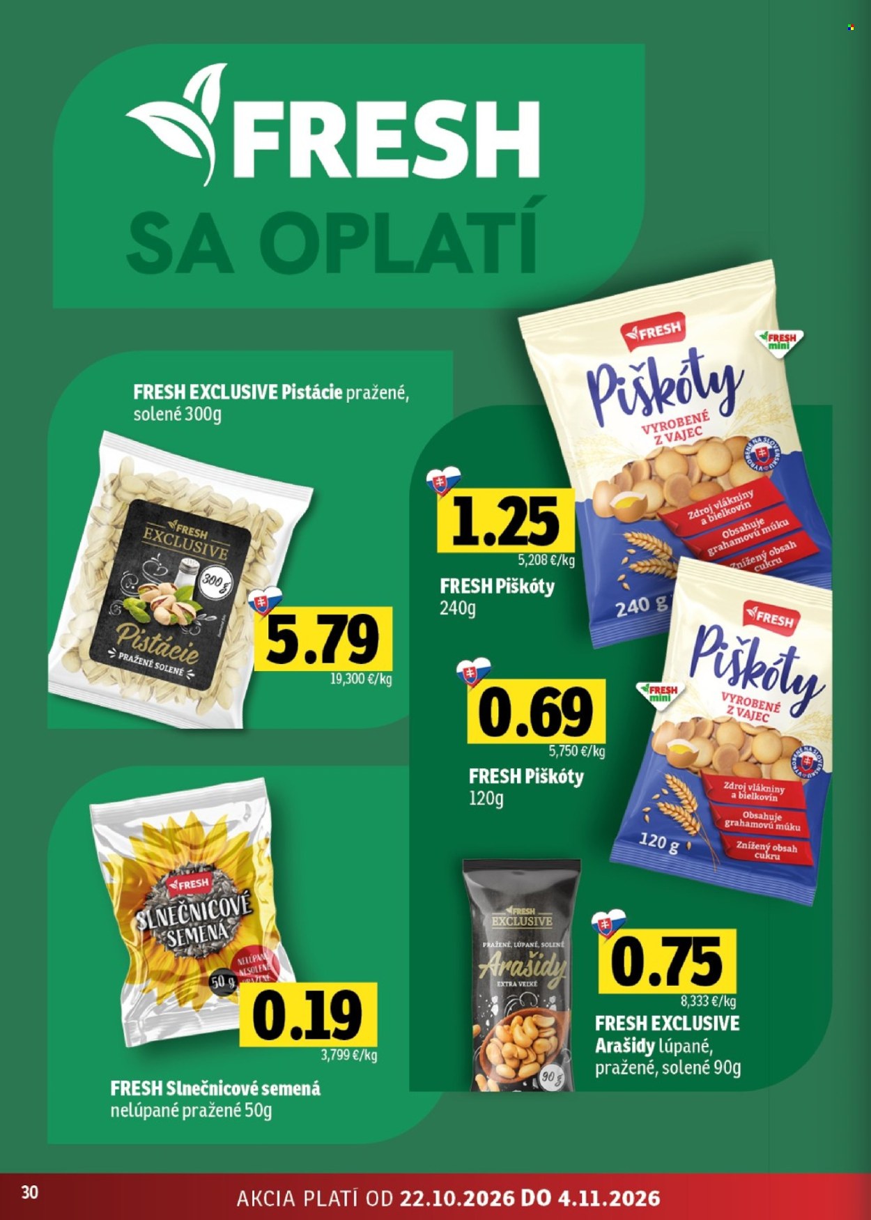 Leták FRESH - 22.10.2026 - 4.11.2026. Strana 30