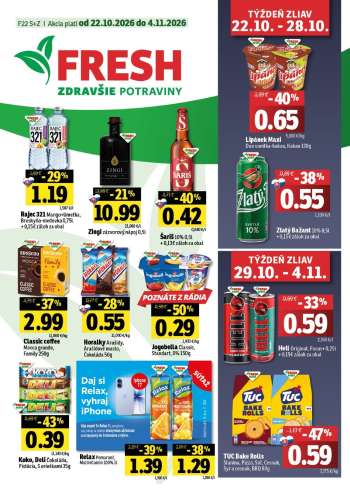 Leták FRESH - 22.10.2026 - 4.11.2026.