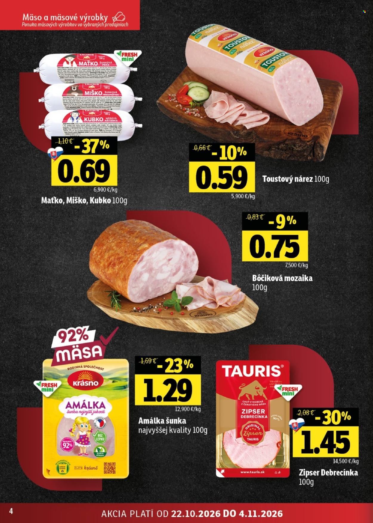 Leták FRESH - 22.10.2026 - 4.11.2026. Strana 4