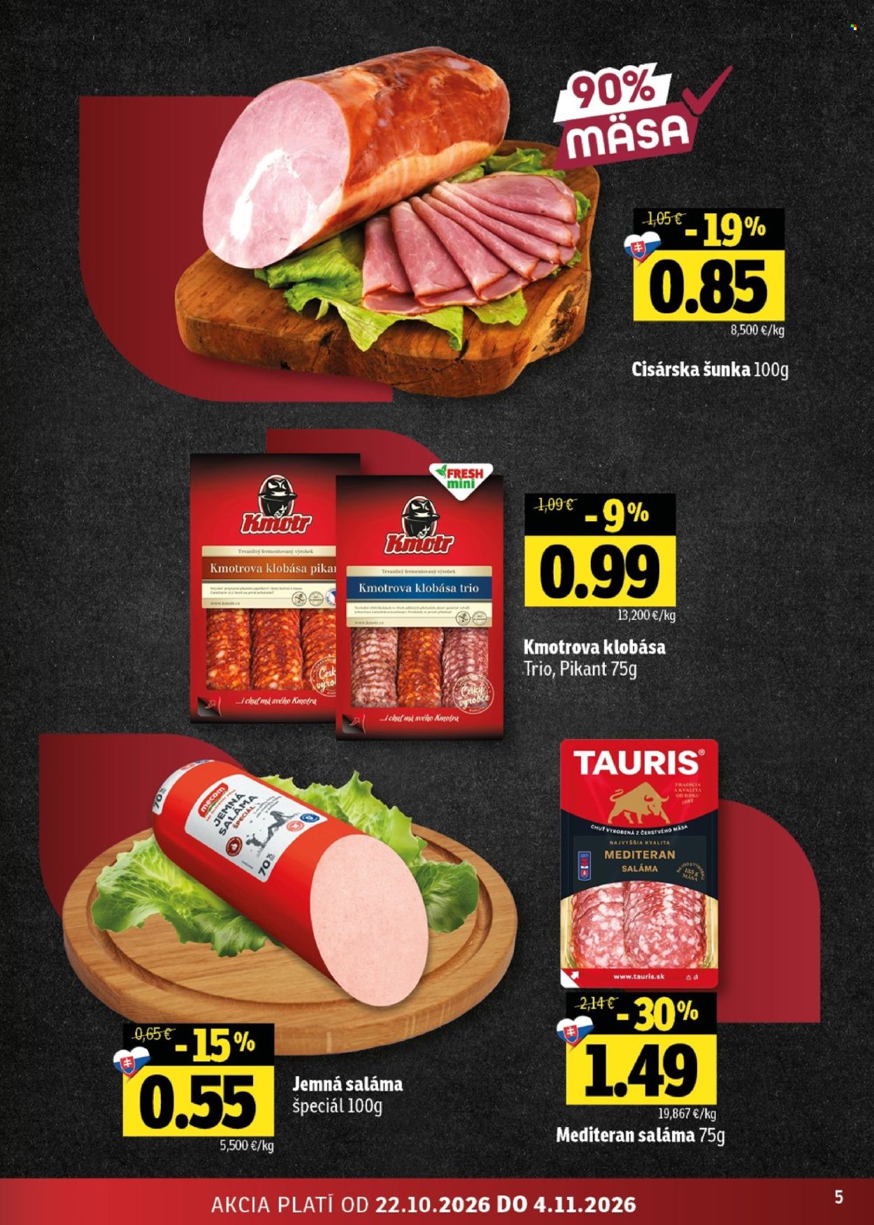 Leták FRESH - 22.10.2026 - 4.11.2026. Strana 5