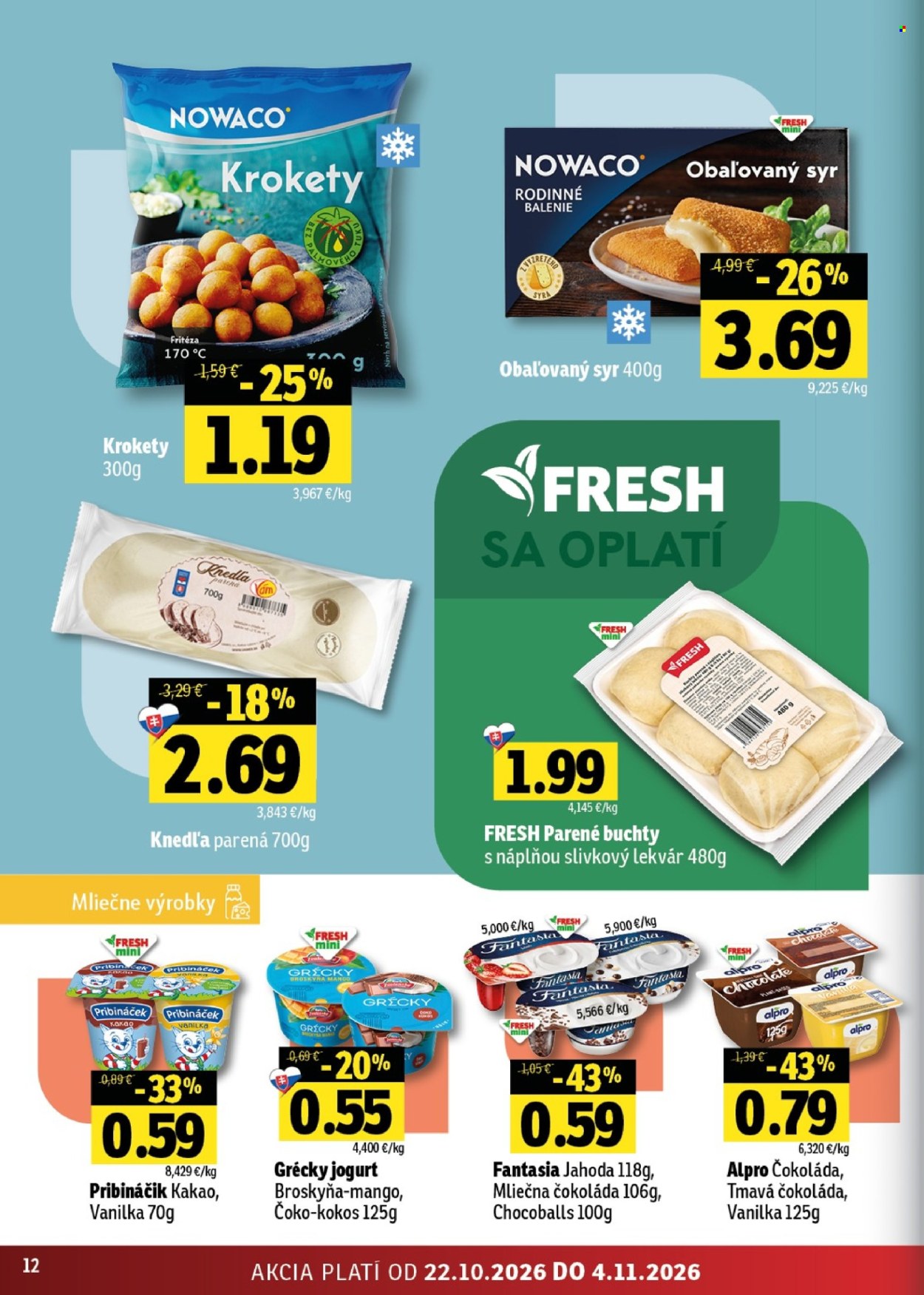 Leták FRESH - 22.10.2026 - 4.11.2026. Strana 12