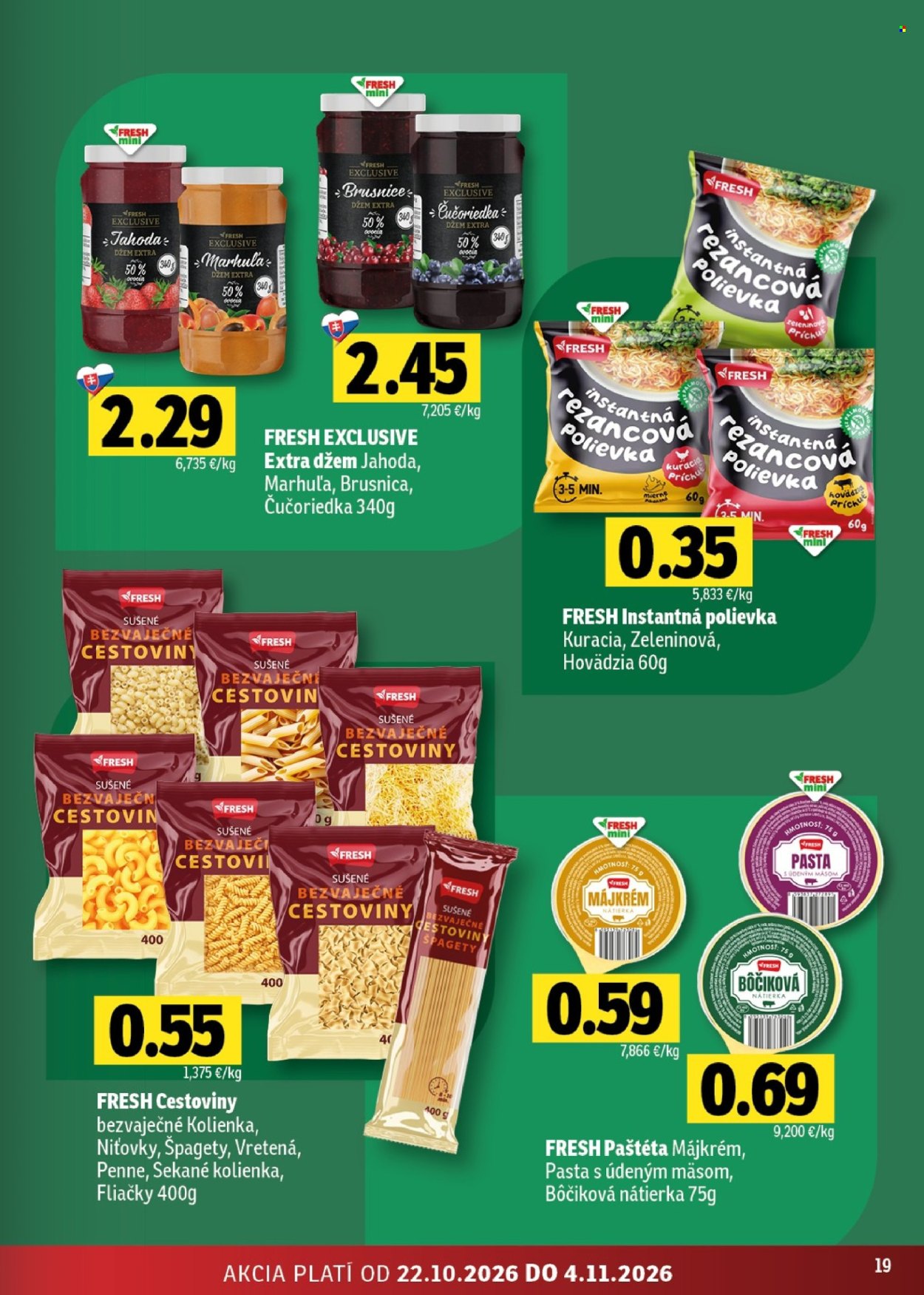 Leták FRESH - 22.10.2026 - 4.11.2026. Strana 19