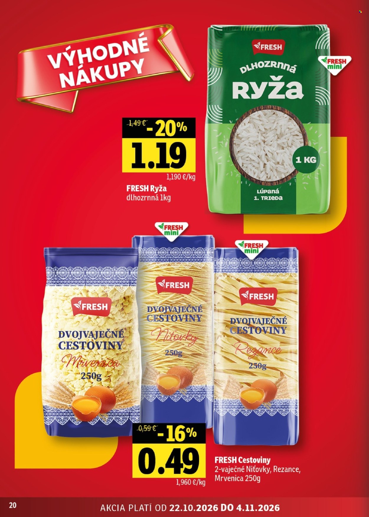 Leták FRESH - 22.10.2026 - 4.11.2026. Strana 20