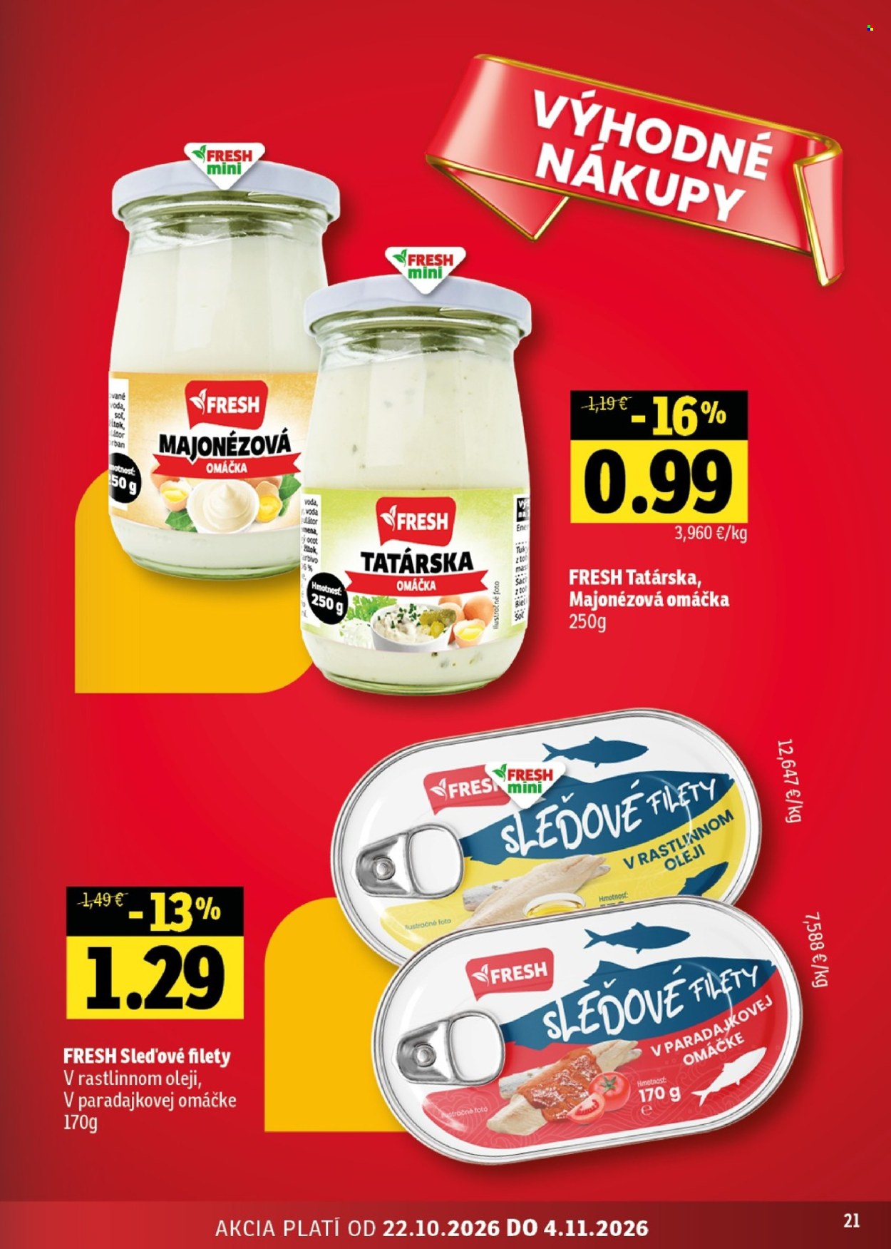 Leták FRESH - 22.10.2026 - 4.11.2026. Strana 21