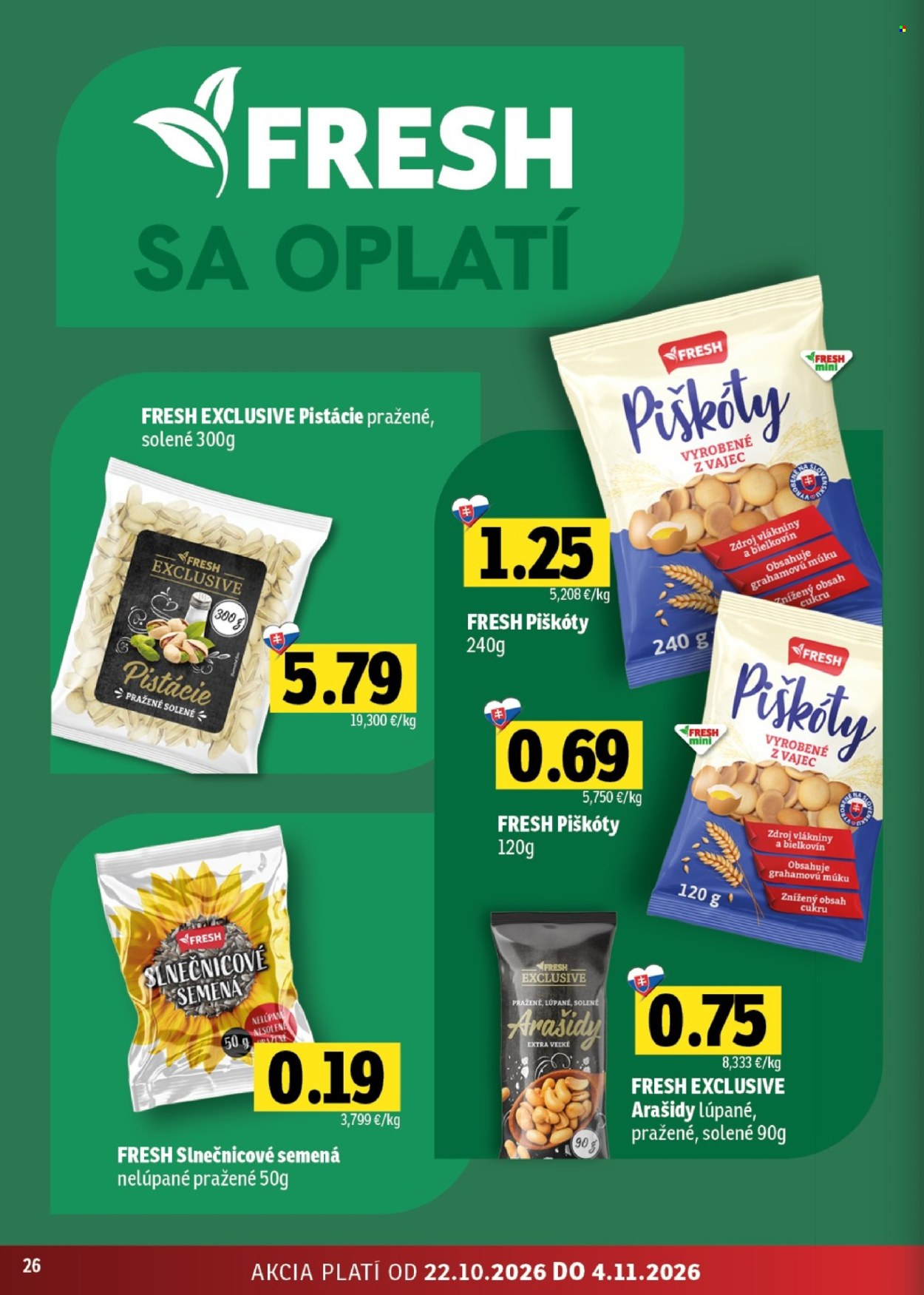 Leták FRESH - 22.10.2026 - 4.11.2026. Strana 26