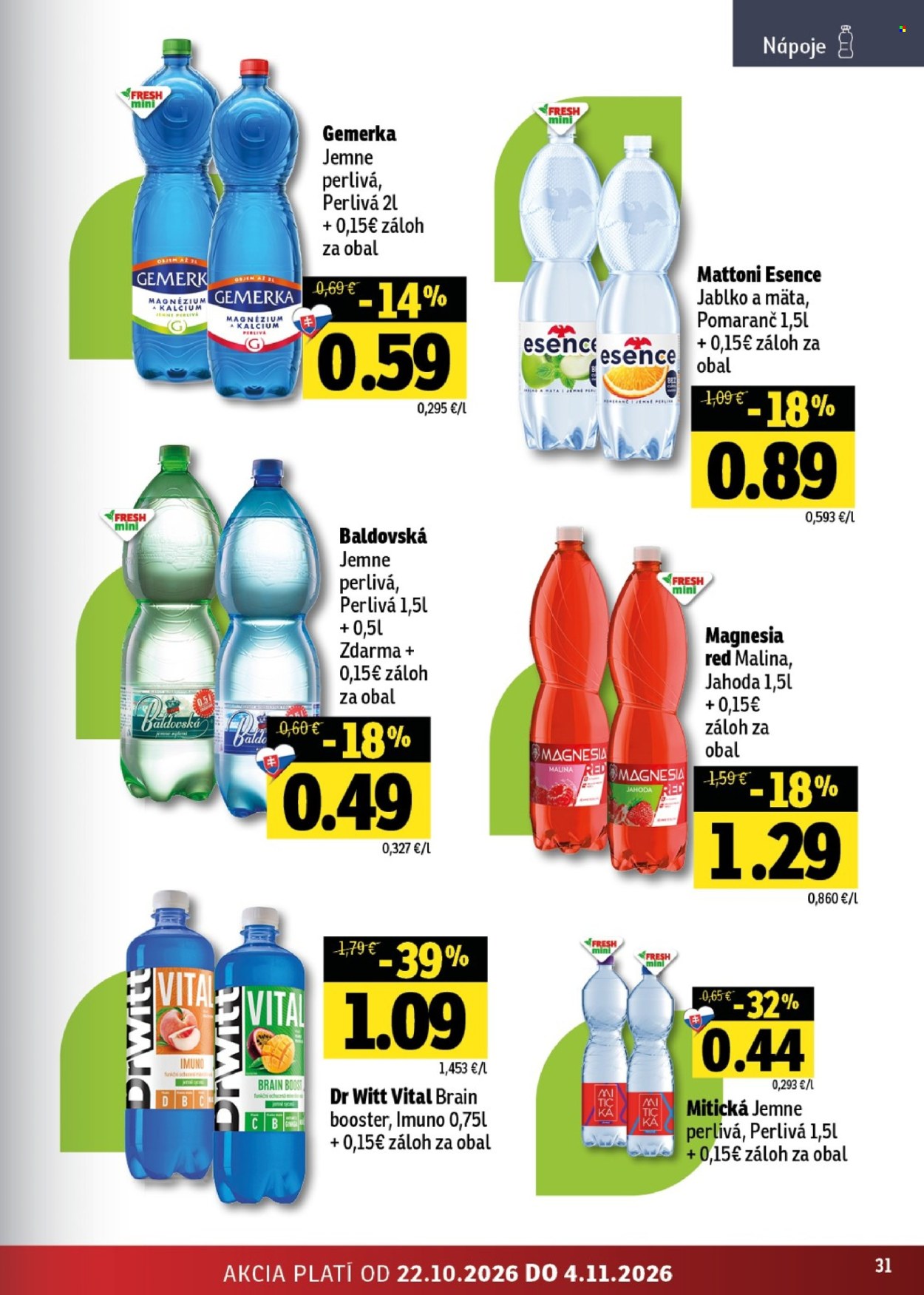 Leták FRESH - 22.10.2026 - 4.11.2026. Strana 31