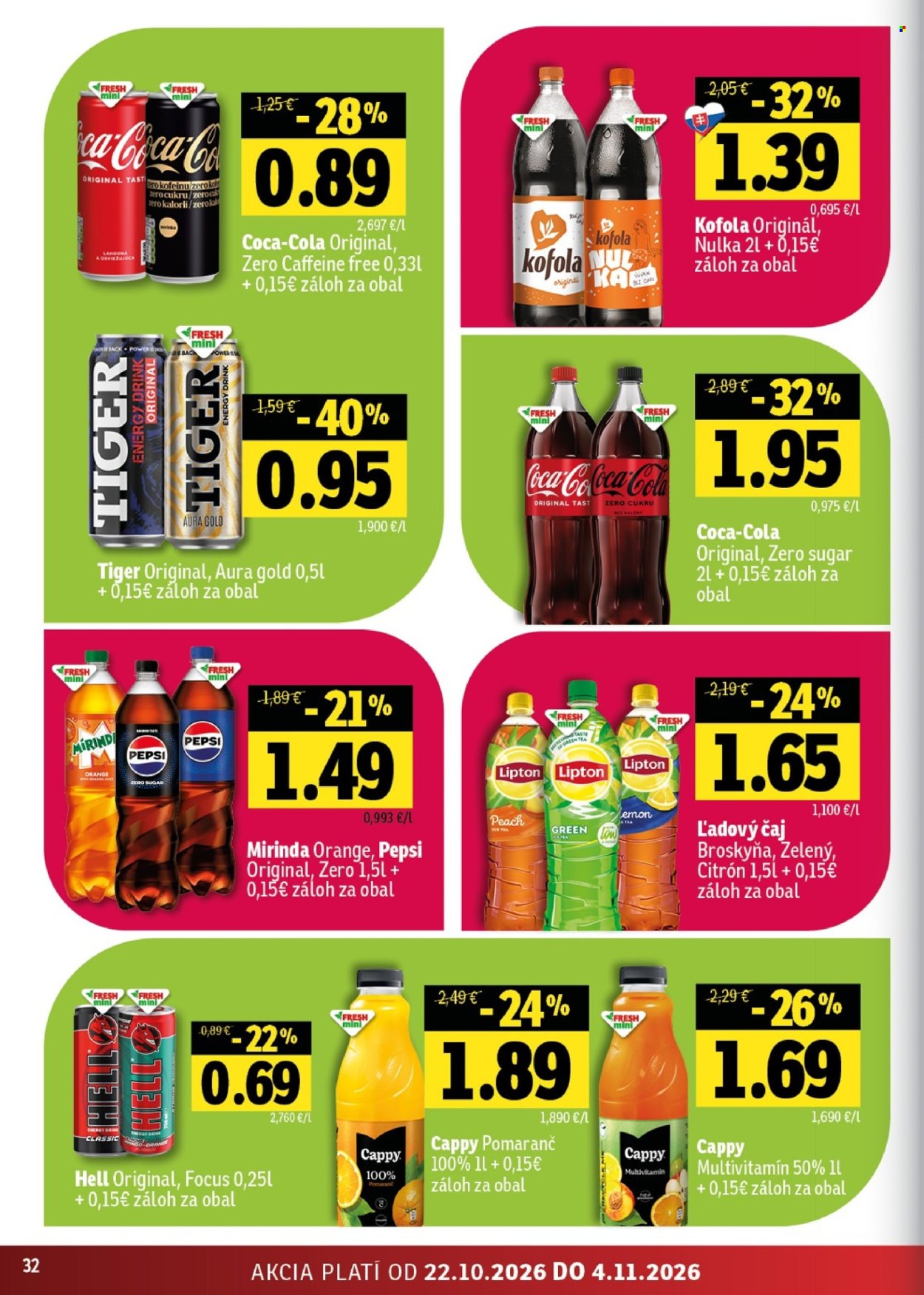 Leták FRESH - 22.10.2026 - 4.11.2026. Strana 32